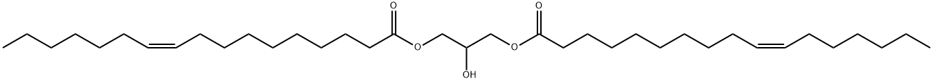 10-Heptadecenoic acid, 1,1'-(2-hydroxy-1,3-propanediyl) ester, (10Z,10'Z)- Structure