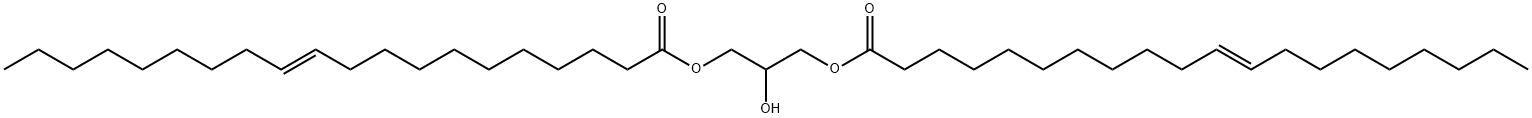 11-Eicosenoic acid, 1,1'-(2-hydroxy-1,3-propanediyl) ester, (11E,11'E)- Structure