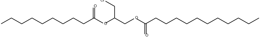 1-Lauroyl-2-decanoyl-3-chloropropanediol Structure