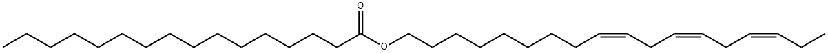 Hexadecanoic acid, (9Z,12Z,15Z)-9,12,15-octadecatrien-1-yl ester Structure