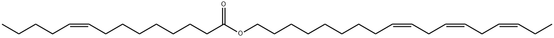 9-Tetradecenoic acid, (9Z,12Z,15Z)-9,12,15-octadecatrien-1-yl ester, (9Z)- Structure