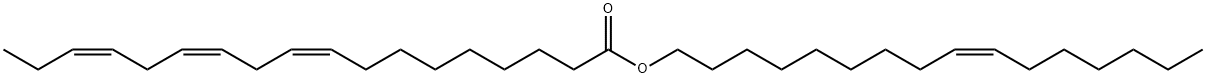 9,12,15-Octadecatrienoic acid, (9Z)-9-hexadecen-1-yl ester, (9Z,12Z,15Z)- Structure