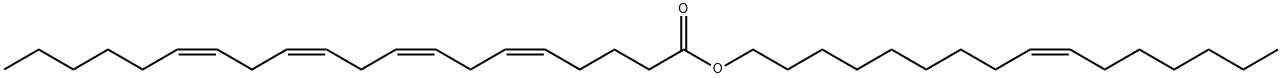 5,8,11,14-Eicosatetraenoic acid, (9Z)-9-hexadecen-1-yl ester, (5Z,8Z,11Z,14Z)- Structure