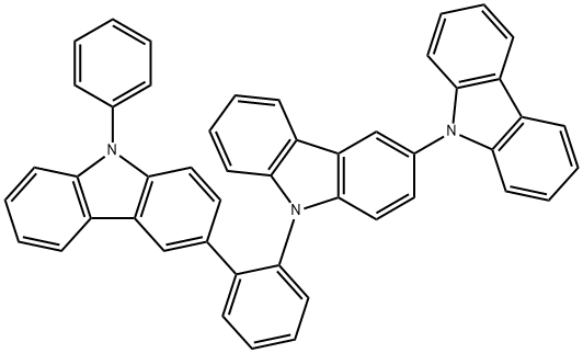 9H-Carbazole, 3-(2-[3,9'-bi-9H-carbazol]-9-ylphenyl)-9-phenyl- Structure