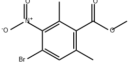 methyl 4-bromo-2,6-dimethyl-3-nitrobenzoate Structure