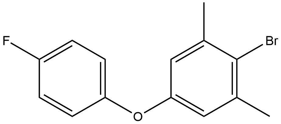 2-Bromo-5-(4-fluorophenoxy)-1,3-dimethylbenzene Structure