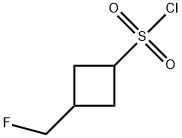 3-(Fluoromethyl)cyclobutanesulfonyl chloride Structure