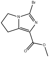 Methyl 3-bromo-6,7-dihydro-5H-pyrrolo[1,2-c]imidazole-1-carboxylate 구조식 이미지