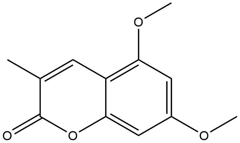 5,7-Dimethoxy-3-methyl-2H-chromen-2-one Structure