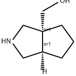 Cyclopenta[c]pyrrole-3a(1H)-methanol, hexahydro-, (3aR,6aR)-rel- Structure