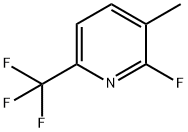Pyridine, 2-fluoro-3-methyl-6-(trifluoromethyl)- Structure