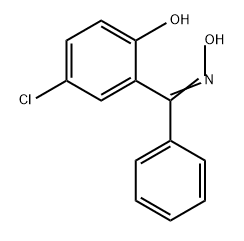 Methanone, (5-chloro-2-hydroxyphenyl)phenyl-, oxime Structure