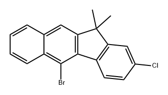 11H-Benzo[b]fluorene, 5-bromo-2-chloro-11,11-dimethyl- Structure