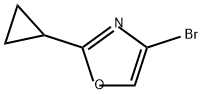 Oxazole, 4-bromo-2-cyclopropyl- 구조식 이미지