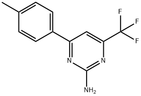 2-Pyrimidinamine, 4-(4-methylphenyl)-6-(trifluoromethyl)- Structure