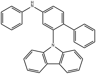 [1,1'-Biphenyl]-4-amine, 2-(9H-carbazol-9-yl)-N-phenyl- Structure