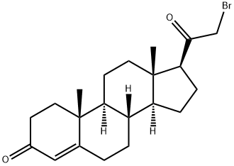 Pregn-4-ene-3,20-dione, 21-bromo- Structure