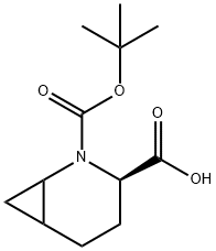 2-Azabicyclo[4.1.0]heptane-2,3-dicarboxylic acid, 2-(1,1-dimethylethyl) ester, (3R)- Structure