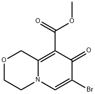 Methyl 7-bromo-1,3,4,8-tetrahydro-8-oxopyrido[2,1-c][1,4]oxazine-9-carboxylate 구조식 이미지