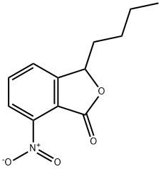 1(3H)-Isobenzofuranone, 3-butyl-7-nitro- Structure