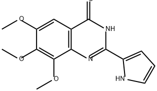 6,7,8-trimethoxy-2-(1H-pyrrol-2-yl)-3,4-dihydroqui
nazolin-4-one Structure