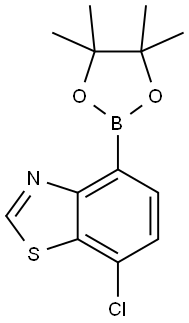 7-Chloro-4-(4,4,5,5-tetramethyl-1,3,2-dioxaborolan-2-yl)benzothiazole Structure