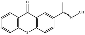 9H-Thioxanthen-9-one, 2-[1-(hydroxyimino)ethyl]- Structure