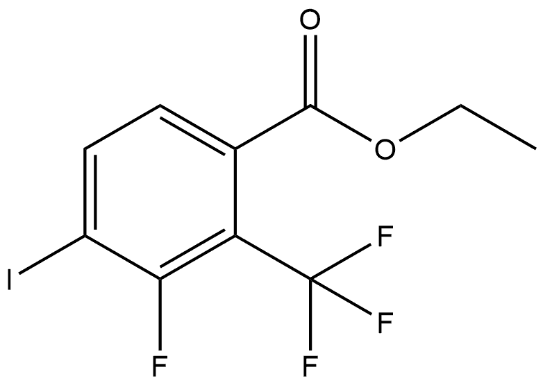 Ethyl 3-fluoro-4-iodo-2-(trifluoromethyl)benzoate Structure