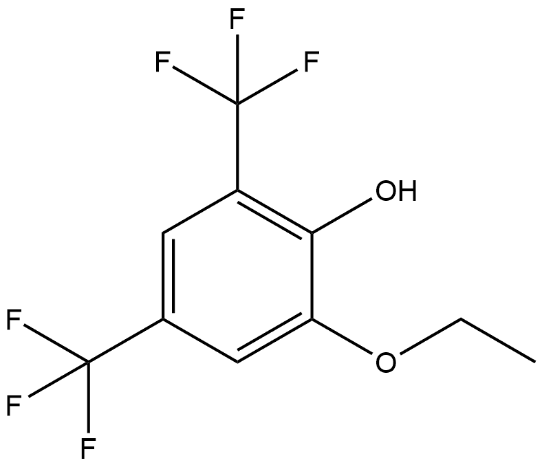 2-Ethoxy-4,6-bis(trifluoromethyl)phenol Structure