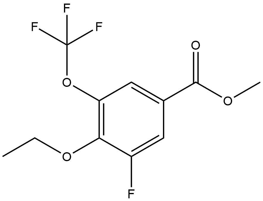 Methyl 4-ethoxy-3-fluoro-5-(trifluoromethoxy)benzoate Structure