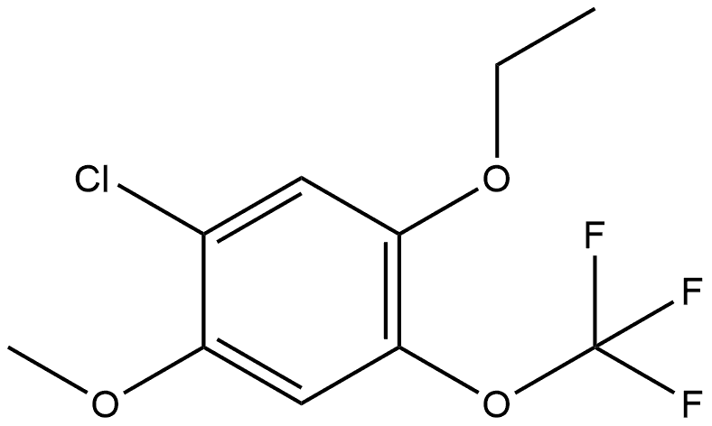 1-Chloro-5-ethoxy-2-methoxy-4-(trifluoromethoxy)benzene Structure