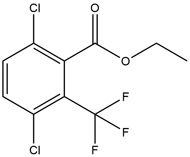 Ethyl 3,6-dichloro-2-(trifluoromethyl)benzoate Structure