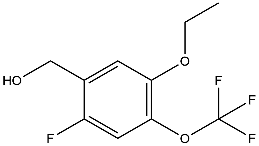 5-Ethoxy-2-fluoro-4-(trifluoromethoxy)benzenemethanol Structure