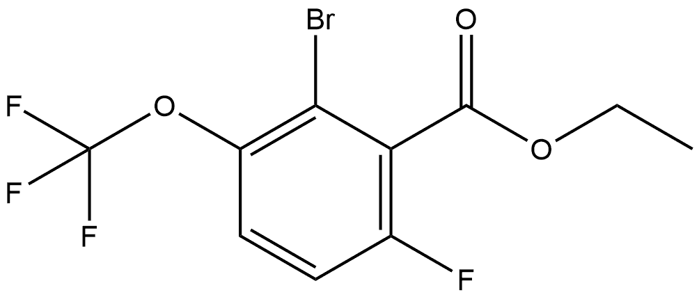 Ethyl 2-bromo-6-fluoro-3-(trifluoromethoxy)benzoate Structure