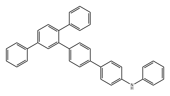 [1,1':2',1'':4'',1'''-Quaterphenyl]-4'''-amine, N,4'-diphenyl- Structure