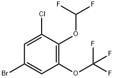 5-bromo-1-chloro-2-(difluoromethoxy)-3-(trifluoromethoxy)benzene Structure