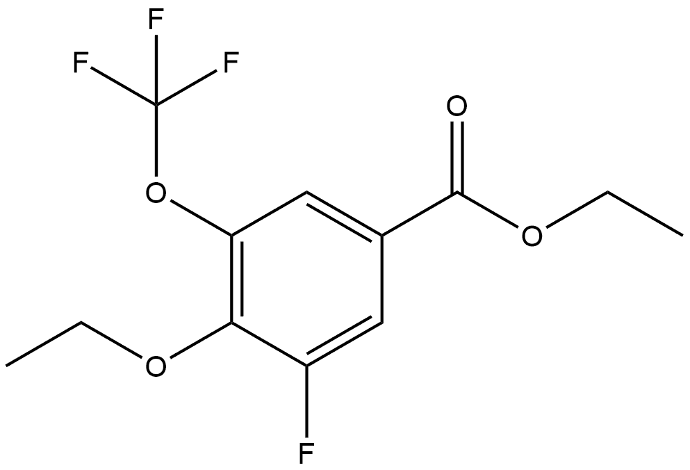 Ethyl 4-ethoxy-3-fluoro-5-(trifluoromethoxy)benzoate Structure