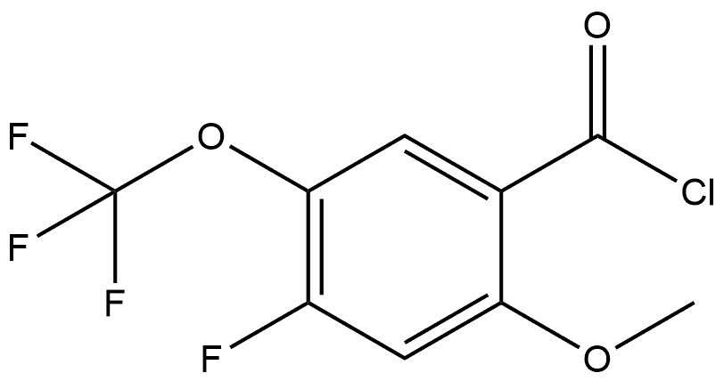 4-Fluoro-2-methoxy-5-(trifluoromethoxy)benzoyl chloride Structure