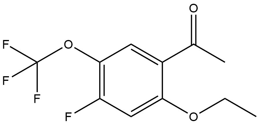 1-[2-Ethoxy-4-fluoro-5-(trifluoromethoxy)phenyl]ethanone Structure