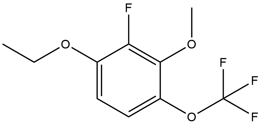 1-Ethoxy-2-fluoro-3-methoxy-4-(trifluoromethoxy)benzene Structure