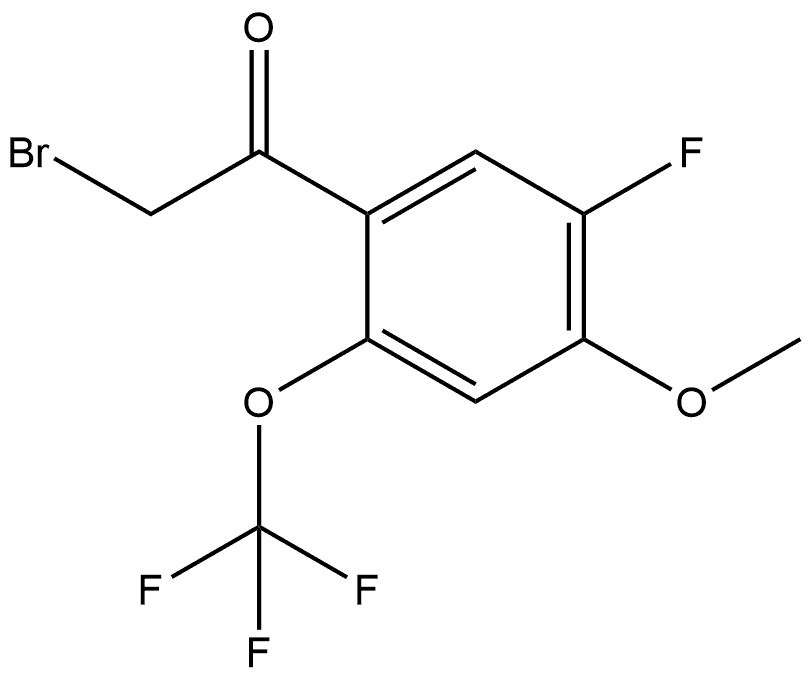 2-Bromo-1-[5-fluoro-4-methoxy-2-(trifluoromethoxy)phenyl]ethanone Structure