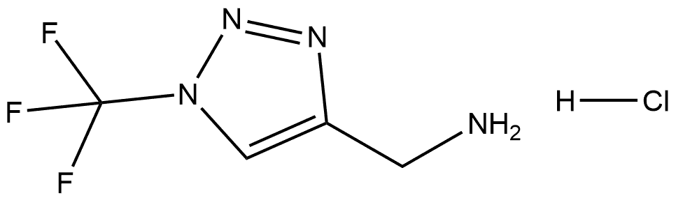 N-Trifluoromethyltriazolyl-4-methylamine hydrochloride Structure