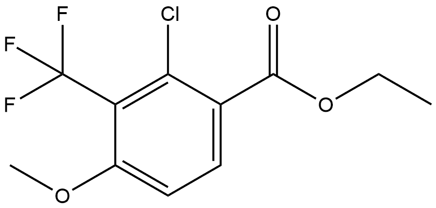 Ethyl 2-chloro-4-methoxy-3-(trifluoromethyl)benzoate Structure