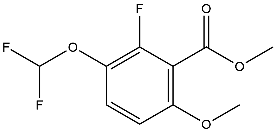 Methyl 3-(difluoromethoxy)-2-fluoro-6-methoxybenzoate Structure