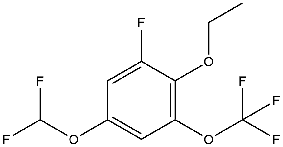 5-(Difluoromethoxy)-2-ethoxy-1-fluoro-3-(trifluoromethoxy)benzene 구조식 이미지