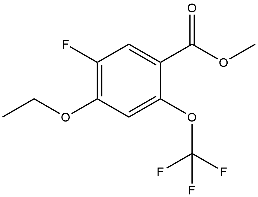 Methyl 4-ethoxy-5-fluoro-2-(trifluoromethoxy)benzoate Structure