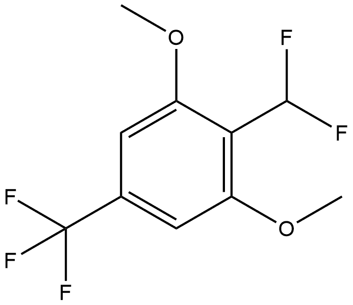 2-(Difluoromethyl)-1,3-dimethoxy-5-(trifluoromethyl)benzene Structure