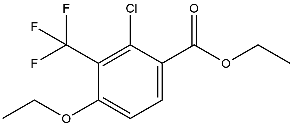 Ethyl 2-chloro-4-ethoxy-3-(trifluoromethyl)benzoate Structure