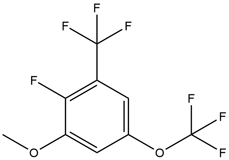 2-Fluoro-1-methoxy-5-(trifluoromethoxy)-3-(trifluoromethyl)benzene Structure