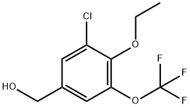 (3-chloro-4-ethoxy-5-(trifluoromethoxy)phenyl)methanol 구조식 이미지